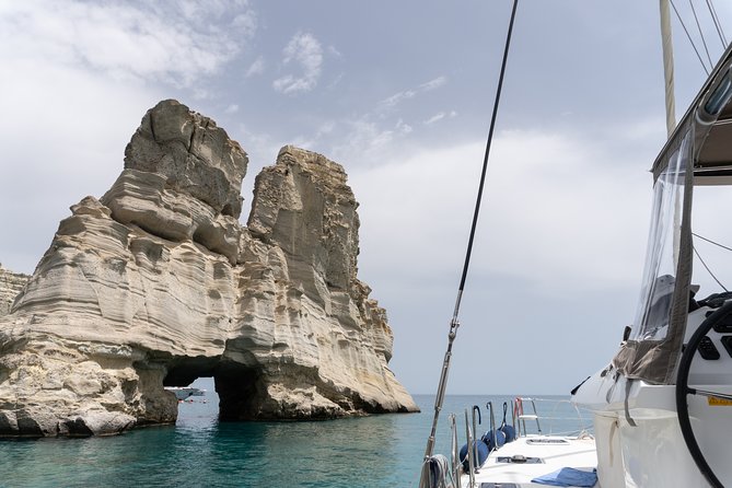 Full-Day Small-Group Cruise in Milos & Poliegos with Lunch - Gerakas Beach: golden sand, turquoise water, and the hot spring moment