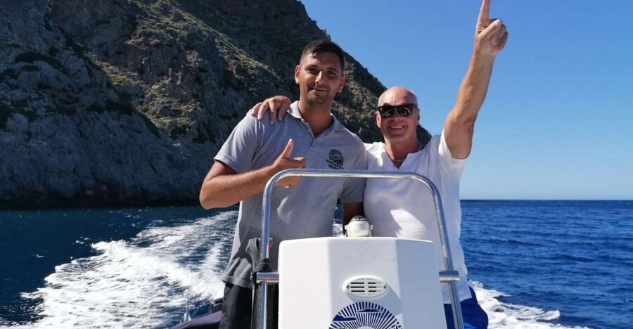 Georgioupolis: Rent a Boat Safari Sea Tour - Stop 1: the Georgioupolis coast, then moving fast toward caves