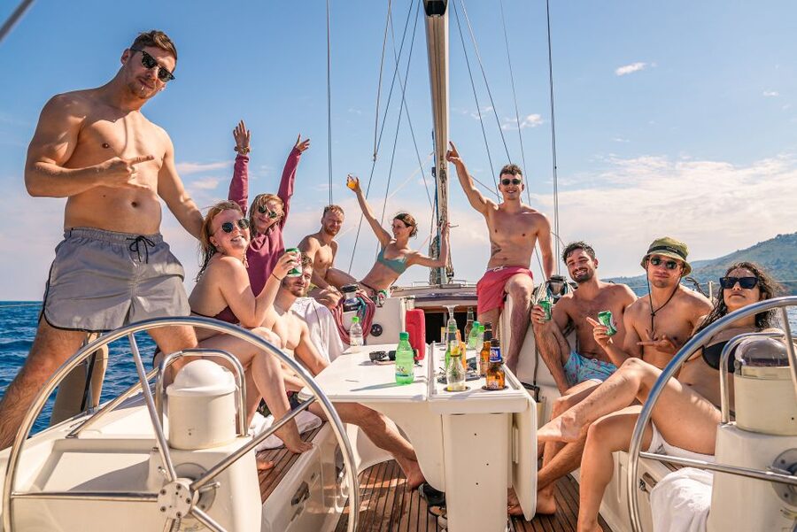 Gouvia: Corfu Island Sailing Trip with Snack and Soft Drinks - Blue Caves on the return: the scenic payoff
