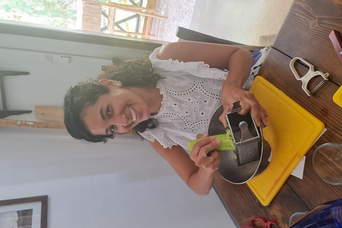 Greek Cuisine Cooking Class in Santorini with Recipes and Wine - Lunch or dinner with wine: how to eat it so you can actually taste it