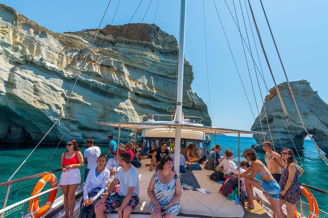 Half Day Boat Tour to Kleftiko Milos - From Agia Kiriaki to Zephyros: what the start feels like