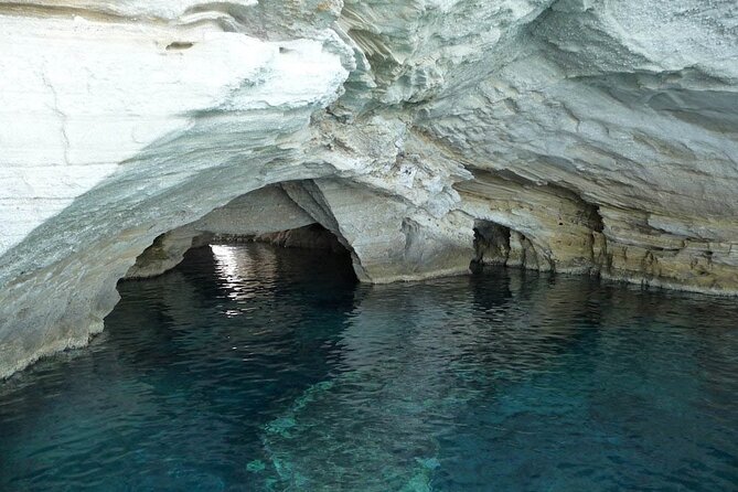 Half-Day Private Romantic Sailing Getaway to Kleftiko - Kleftiko Beach: white cliffs, pirate caves, and tender exploration