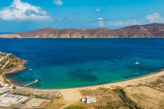 Half Day Private Tour Island with a Local in Mykonos - Panormos and Ftelia: calmer beach scenery plus a famous beach club area