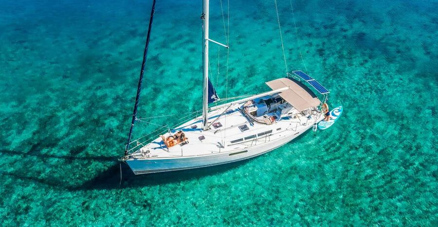 Heraklion: Dia Island Sailboat Cruise with Swimming and Meal - Sailing back to Heraklion: photos, breeze, and sunset timing