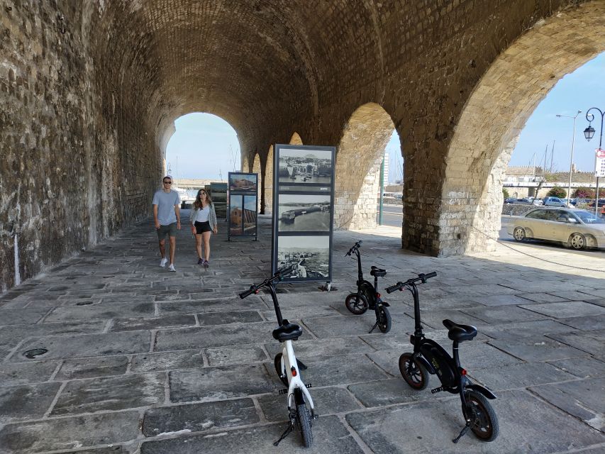 Heraklion: Ecobike Sightseeing Tour with Greek Meze - Venetian Walls: history you can actually see up close