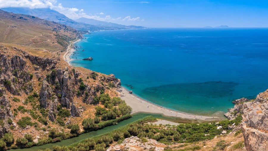 Heraklion: Preveli By Boat, Damnoni & Kourtaliotiko Springs - Damnioni Beach: swimming time plus small coves nearby