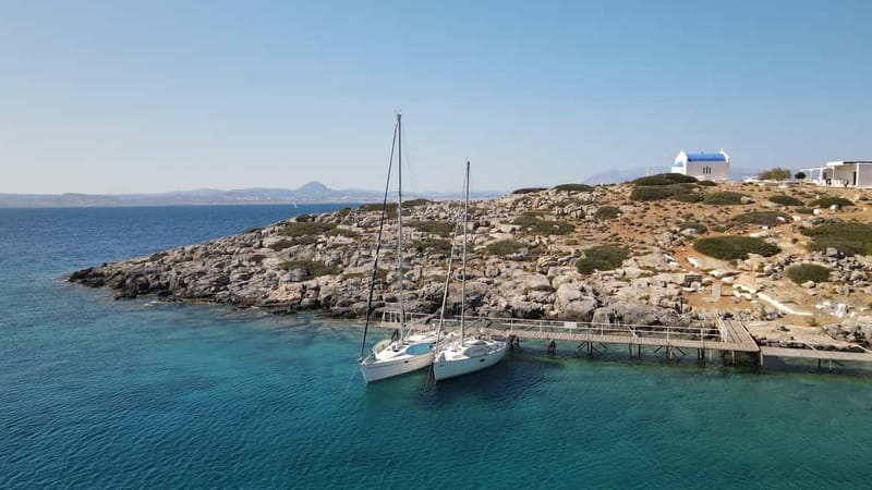 Heraklion: Sailing Trip to Dia Island with Lunch & Swimming - Getting there: Old Anchor meeting point and optional minivan pickup