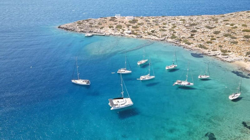 Heraklion: Sailing Trip to Dia Island with Lunch & Swimming - Morning sail: the Aegean crossing and dolphin spotting chances
