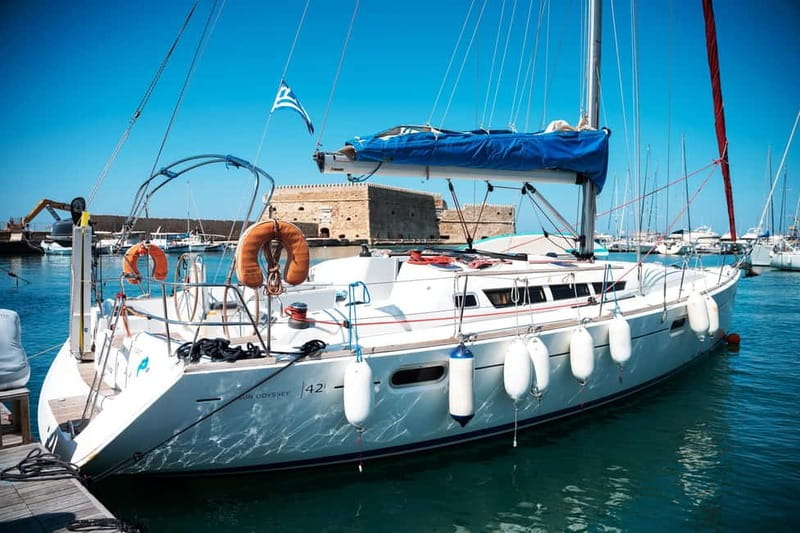 Heraklion: Sailing Trip to Dia Island with Lunch & Swimming - Snorkeling and swimming: clear water plus gear you do not have to hunt down