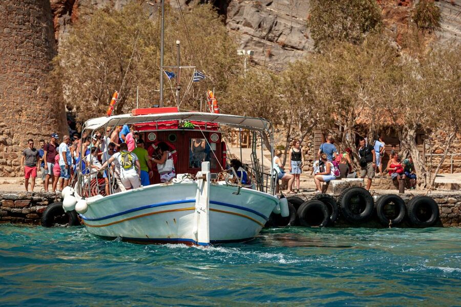 Heraklion: Spinalonga, Agios Nikolaos, Elounda & Plaka Tour - Kolokytha Bay swim time and the onboard BBQ