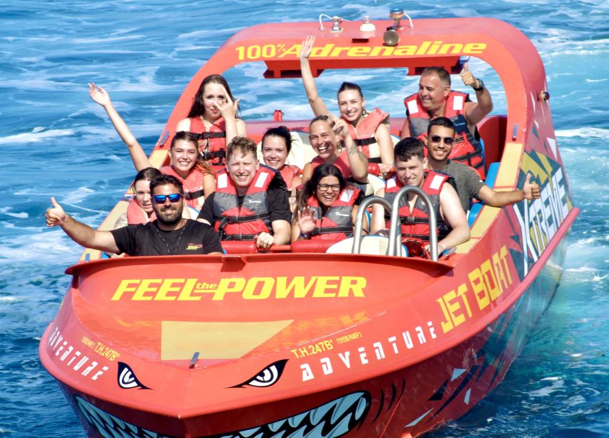 Hersonissos: Jet Boat Tour with Snorkeling - Snorkeling gear and making the most of 30 minutes