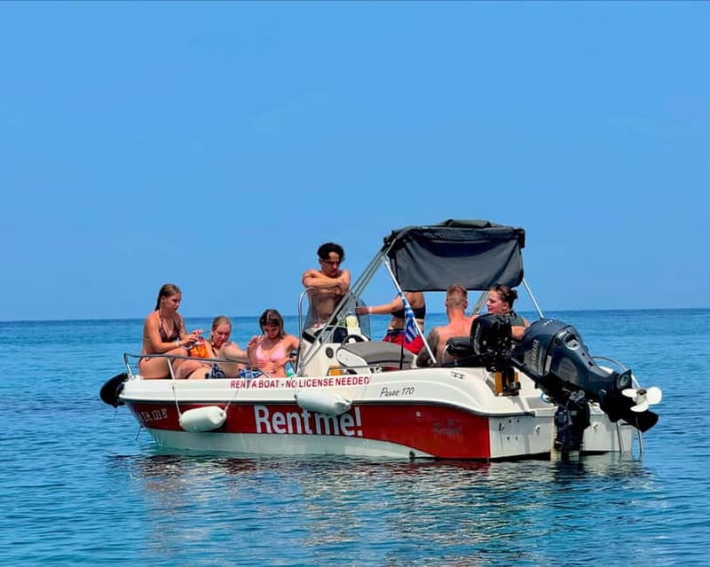 Hersonissos: Rent a Boat - No License Needed - Beaches and coastline time: how to make the most of your self-drive