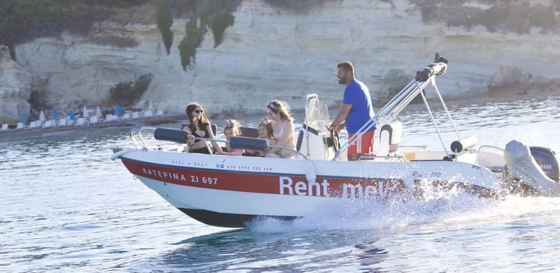 Hersonissos: Rent a Boat - No License Needed - Safety, weather, and the kind of confidence you get before driving
