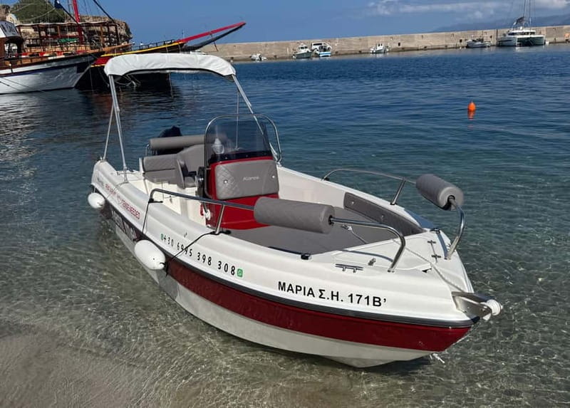 Hersonissos: Rent a Boat - No License Needed - Price and value: what $181 per group really buys you