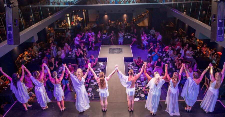 Hersonissos: Troy Dinner-Show Theatre Experience Tickets - The Performers: Acrobatics, Singing, and Dance You Can Trust