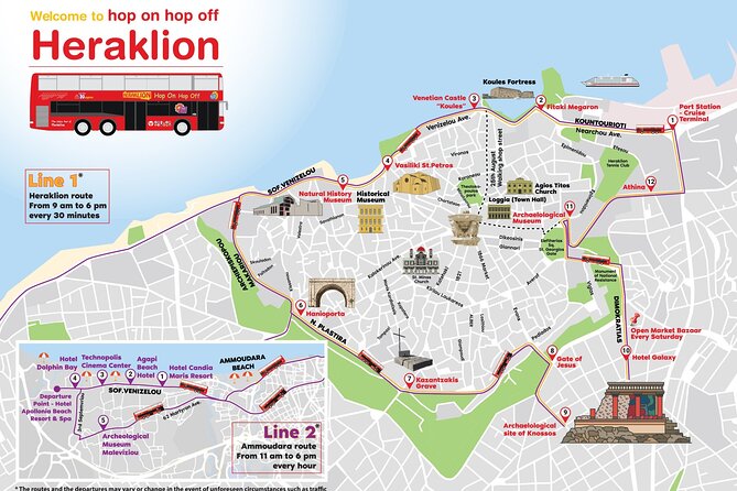 Hop-On Hop-Off Sightseeing Bus Tour in Heraklion - Stop comfort and usability: what makes it easy on the ground