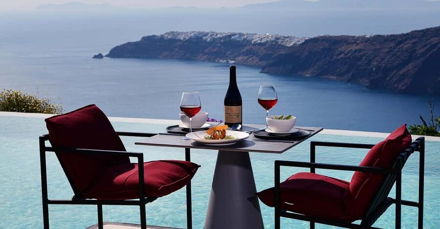 Imerovigli: Premium Wine Tasting with Caldera and Sea Views - Caldera and Sea Views, Plus the Sunset Extension Option