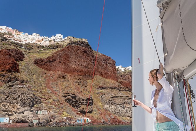 Island Hopping: Santorini Catamaran Charter Cruise with a skipper - Quick Takeaways
