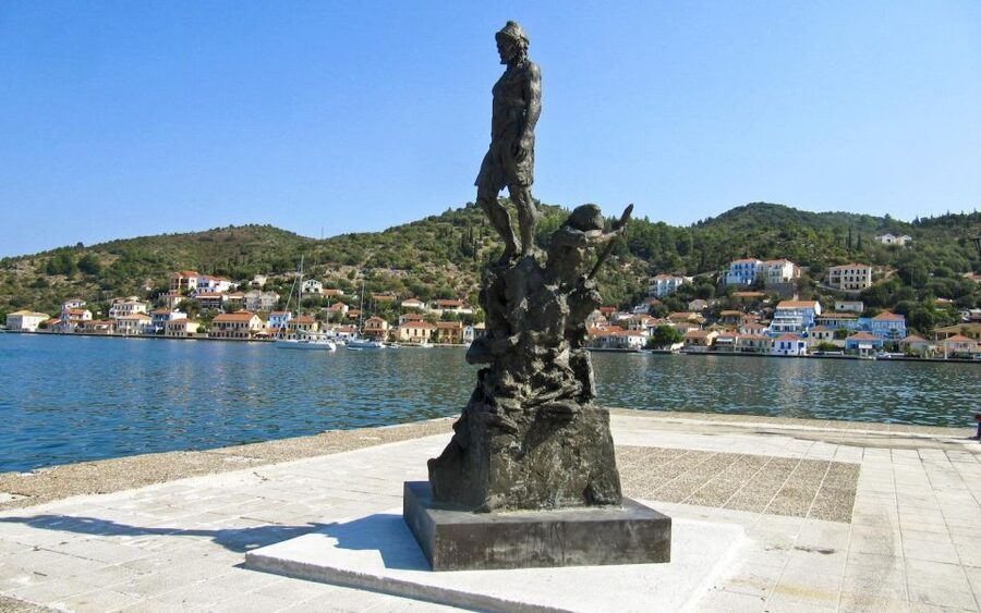 Ithaca Island Tour with Bus & Cruise with Swim Stops - Stavros coffee stop: small village vibes on the return route