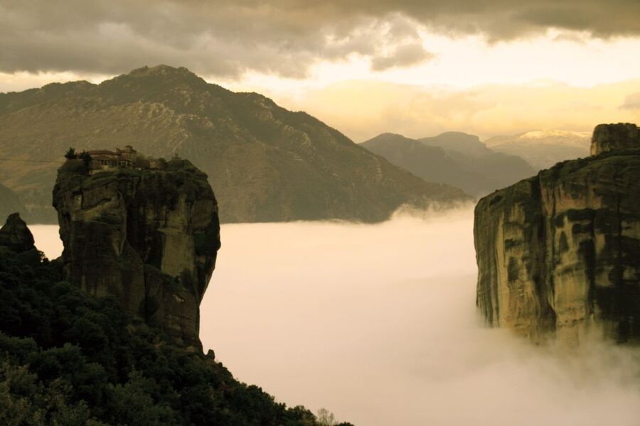 Kalabaka: Meteora Monasteries Minibus Tour with Photo Stops - St. George the Mandilas cave: a small stop with big meaning