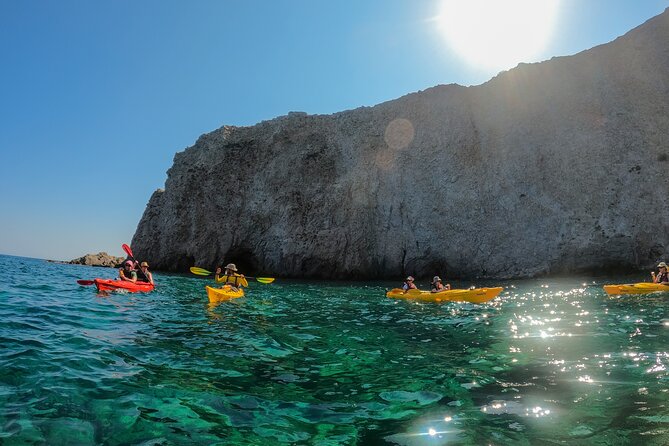Kayaking Tour to the secrets of Milos - Why Milos Secrets Look Better From a Double Kayak