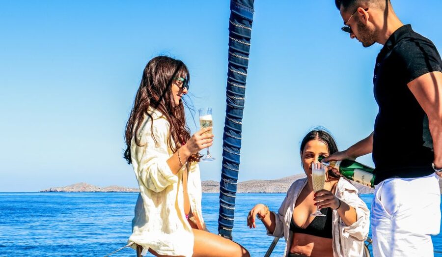 Kolimvari: Sailing Cruise with Meal & Water Activities - Unlimited Drinks and Music, Kept Casual