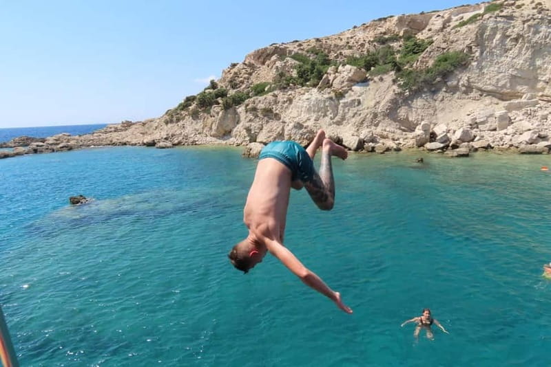 Kos : 3-Island Wooden Ship Cruise w/ Lunch on Captain Hook - Kalymnos time: port wandering plus snack tastings