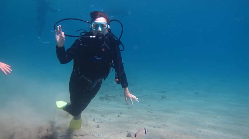 Kos: Beginner Scuba Diving at Pserimos Island - Inside the protected bay: gentle depth, clear water, real fish spotting