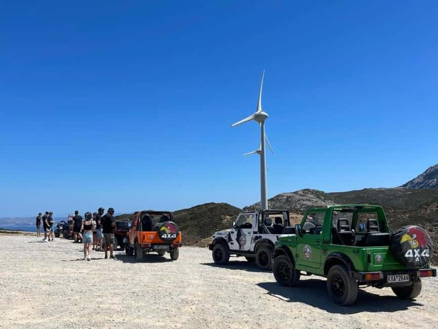 Kos: Guided Jeep or Quad Off-Road Tour with Drinks and Lunch - The dirt-road route: viewpoints, coast, salt lake, and olive groves