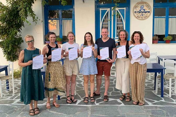 Kourounochori, Naxos : Gregory's Traditional Cooking Class - What you’ll cook, then eat: terrace dining above the Melanes valley