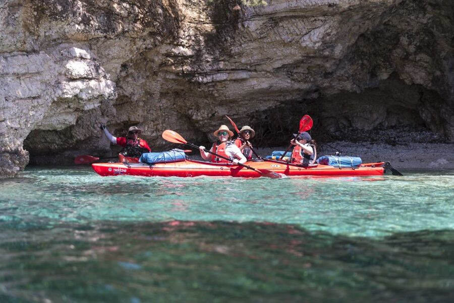 Lefkada: Full Day Sea Kayaking Tour - Final Lefkada swim and snorkeling time: turn the day into sea time