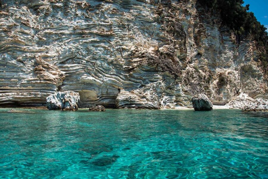 Lefkada: Full Day Sea Kayaking Tour - Skorpios stop: swimming and snorkeling near a famed private island