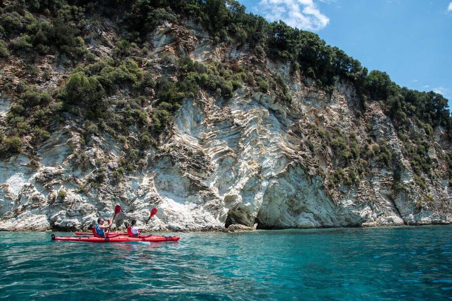 Lefkada: Full Day Sea Kayaking Tour - Meganisi: the quieter island feeling and scenic paddling