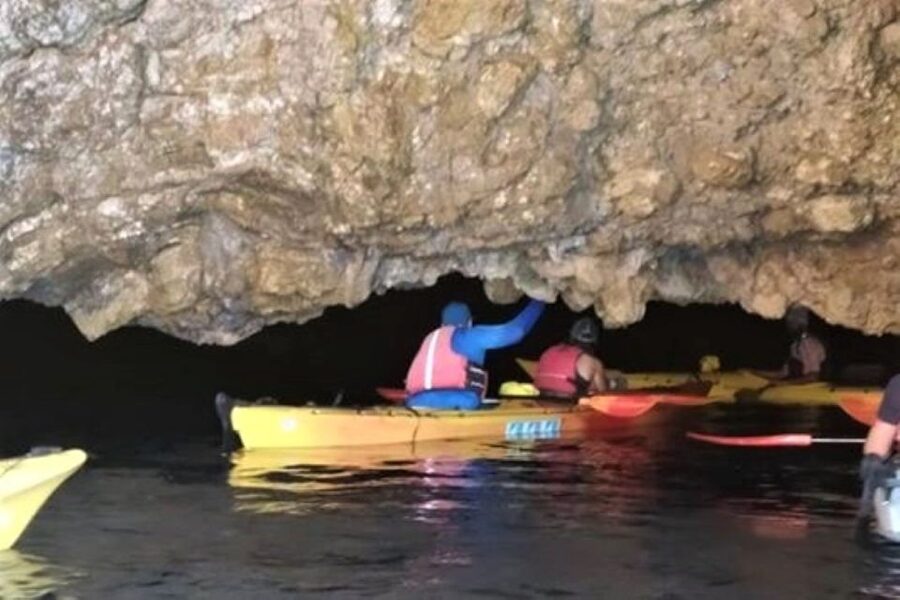 Lefkada: Hidden Blue Cave Kayak Trip with Lunch & Fruits - Key highlights you will care about