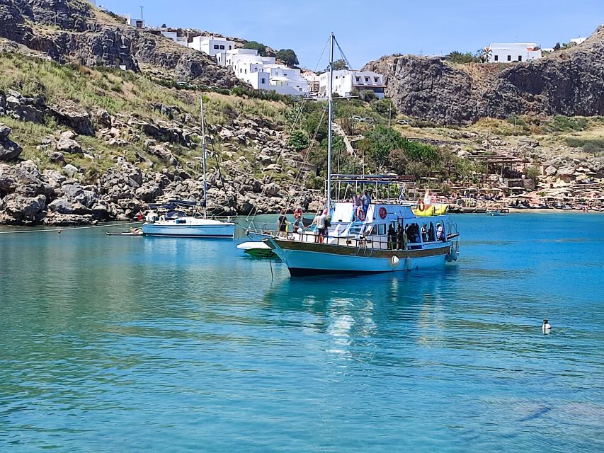 Lindos: Rhodes South-East Coast Cruise with Swim Stops - Where you meet, and how pickup can save you stress