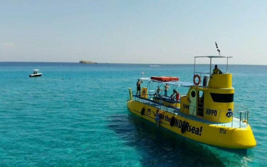 Lindos: Submarine Cruise with Swimming Stop at Navarone Bay - Photo, WiFi, and fish-feeding tips that make it smoother