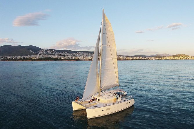 Luxury Catamaran Cruise from Athens with Traditional Greek Meal and BBQ - The Greek BBQ and Greek-meal spread onboard