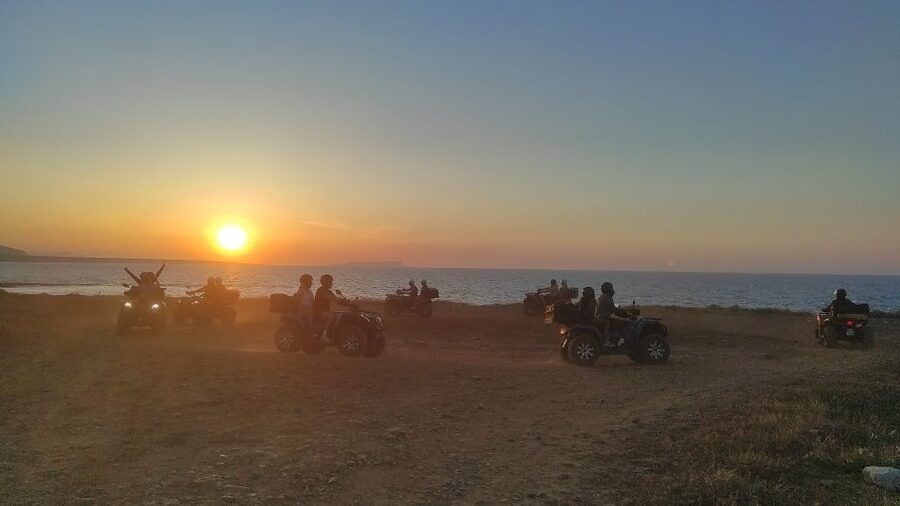 Malia: Off-Road Quad Safari Evening Tour with Dinner - Milatos seaside route and time to reset in Sissi