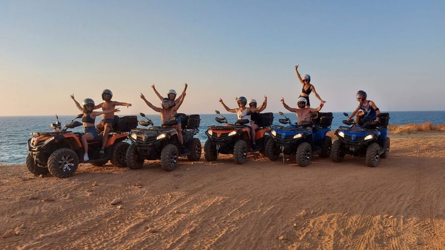 Malia: Off-Road Quad Safari Evening Tour with Dinner - Milatos to Milallia: off-road energy at the motocross track