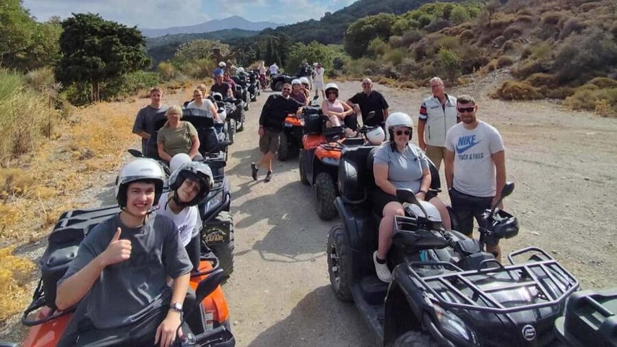 Malia: Off-Road Quad Safari Tour with Lunch and Transfers - Sisi beach swim, lunch, and BBQ: the reward part of the day