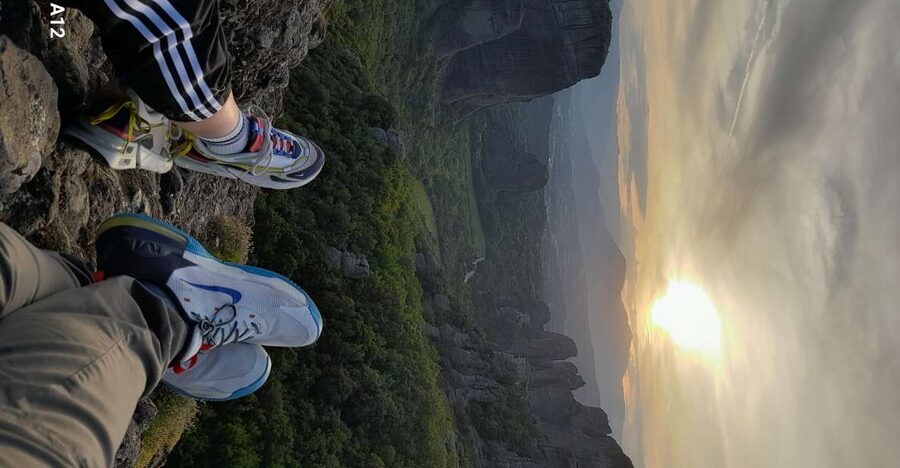 Meteora: E-Bike Epic Sunset Tour With Local Guide & Drink - The climb toward Meteora: breaks, photos, and a cold drink