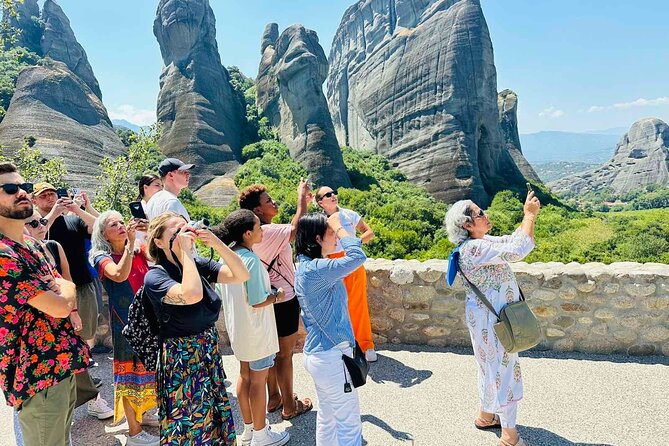 Meteora: Panoramic Morning Small Group Tour with Local Guide - Entering St. Nicholas Anapavsa, a quick orientation stop