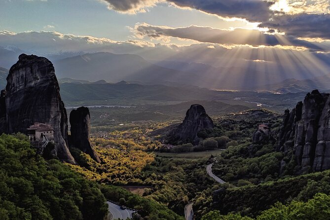 Meteora Sunset E-Bike Tour - Quick stops at monasteries, photo first, then story