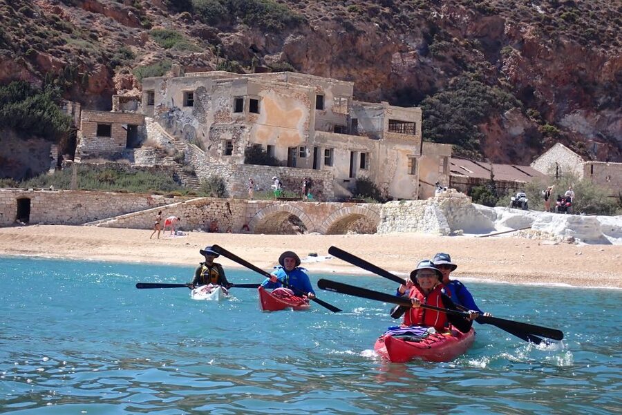 Milos: Guided Kayaking Trip with Snorkelling & Lunch - The coastline route: cliffs, caves, and narrow passages that change your view