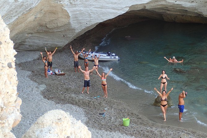 Milos Small-Group Full-Day Cruise with Snorkelling and Lunch - Stop 2: Sikia Beach and the Cave via Dinghy