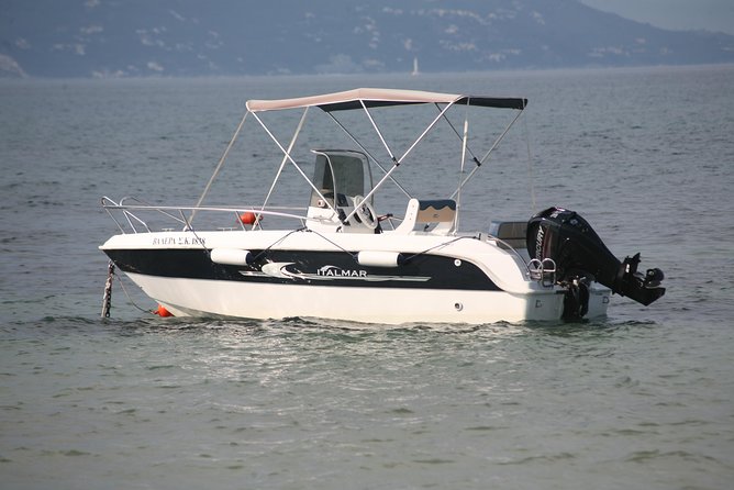 Motor Boat Hire in Corfu Italmar 17,Asso 5.10, Next 5m - Cruising Corfu’s east coastline at your speed