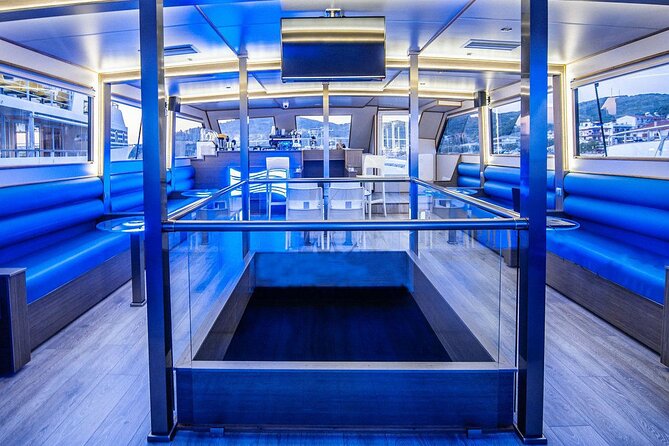 Mount Athos Sightseeing Luxury Cruise with Glassbottom - Onboard comfort: snacks, beverages, and where the bar helps