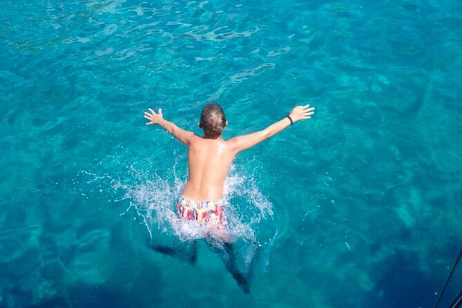 Mykonos 6hrs sailing cruise: Delos Rhenia with lunch & transfer - Lunch on board, wine and beer: simple, included, and timed well