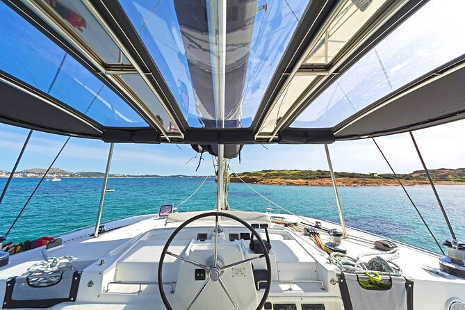 Mykonos Catamaran Premium Day-Sunset Tours 8-flavor Meal & Drinks - Entering Mykonos Waters the Easy Way, From Ornos Bay
