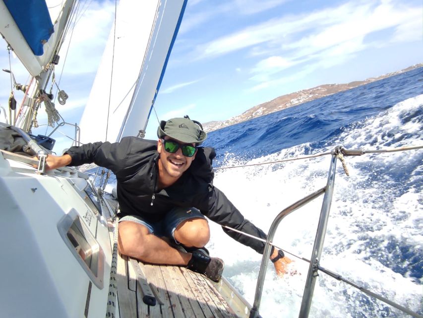 Mykonos: Delos and Rhenia Full-Day Sailing Cruise with Meal - Getting from Mykonos to Delos: sailing time plus real sea views